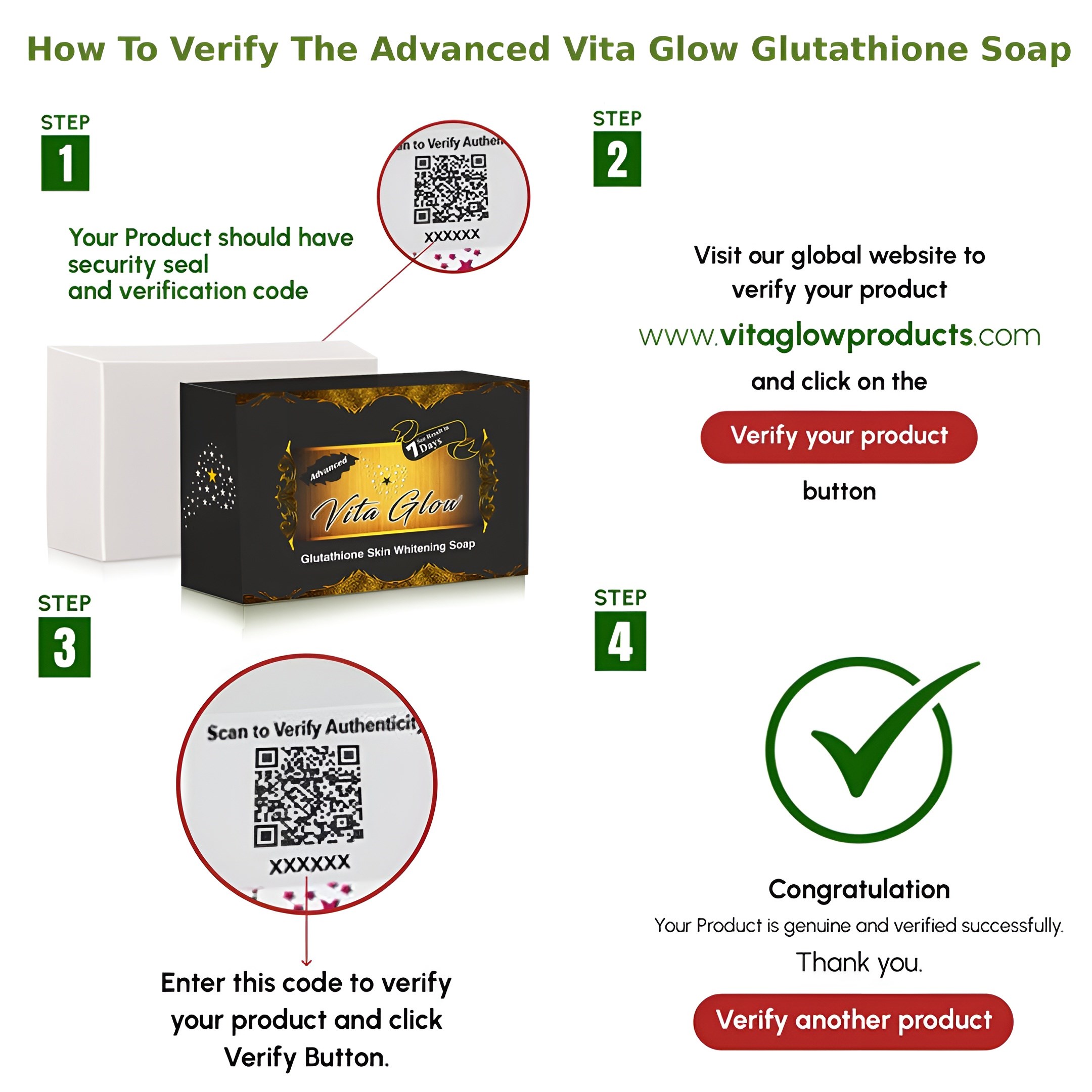 Advanced Vita Glow Glutathione Skin Whitening Soap